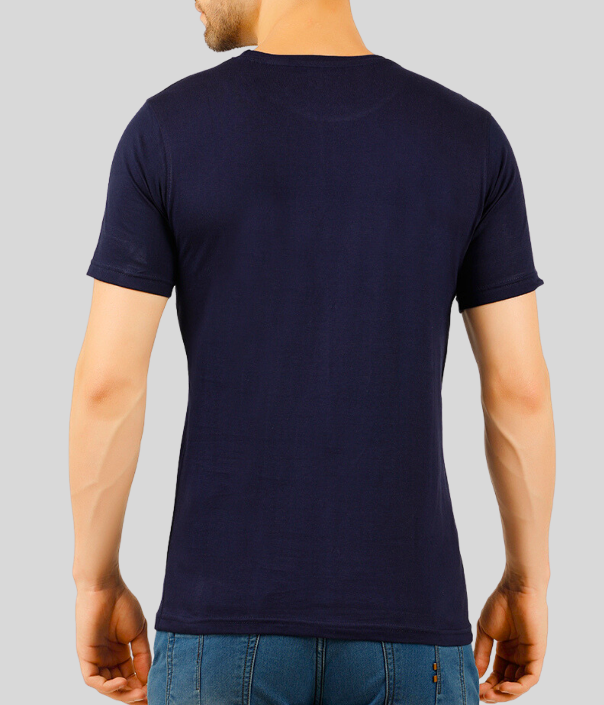 Premium Cotton T-Shirt - Navy Blue