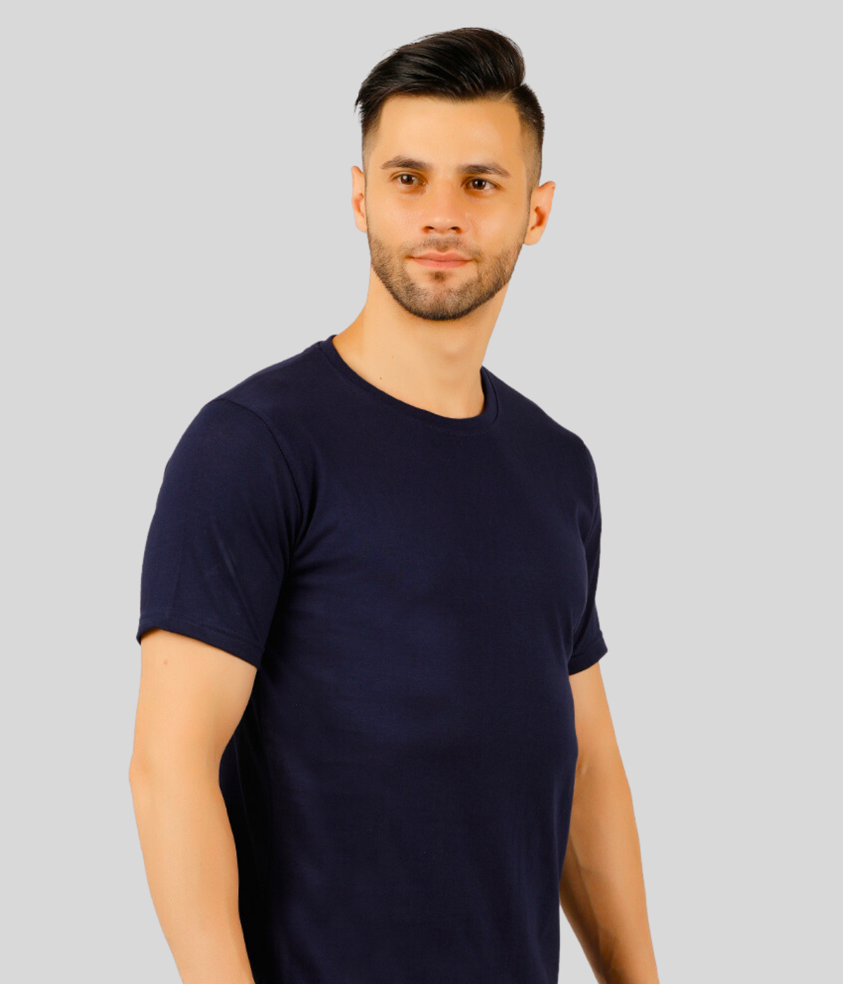 Premium Cotton T-Shirt - Navy Blue